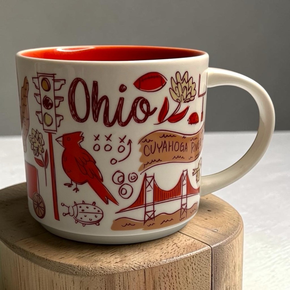 Starbucks Ohio OH Been There Series Collection 14oz Coffee Tea Cup Mug 2018